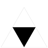 Sierpinski triangle of order 1