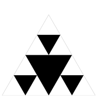 Sierpinski triangle of order 2