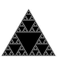 Sierpinski triangle of order 6